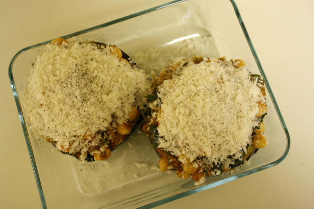 stuffed acorn squash with kale and chick peas {the kosher foodies}