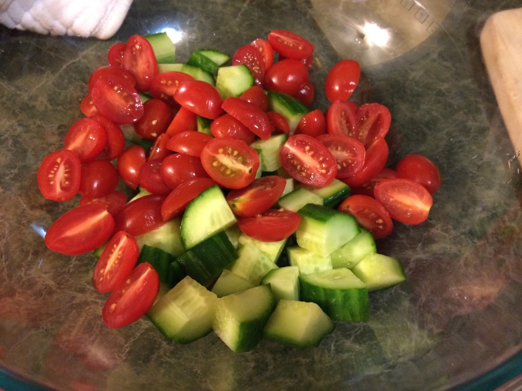 tofu greek salad by the kosher foodies