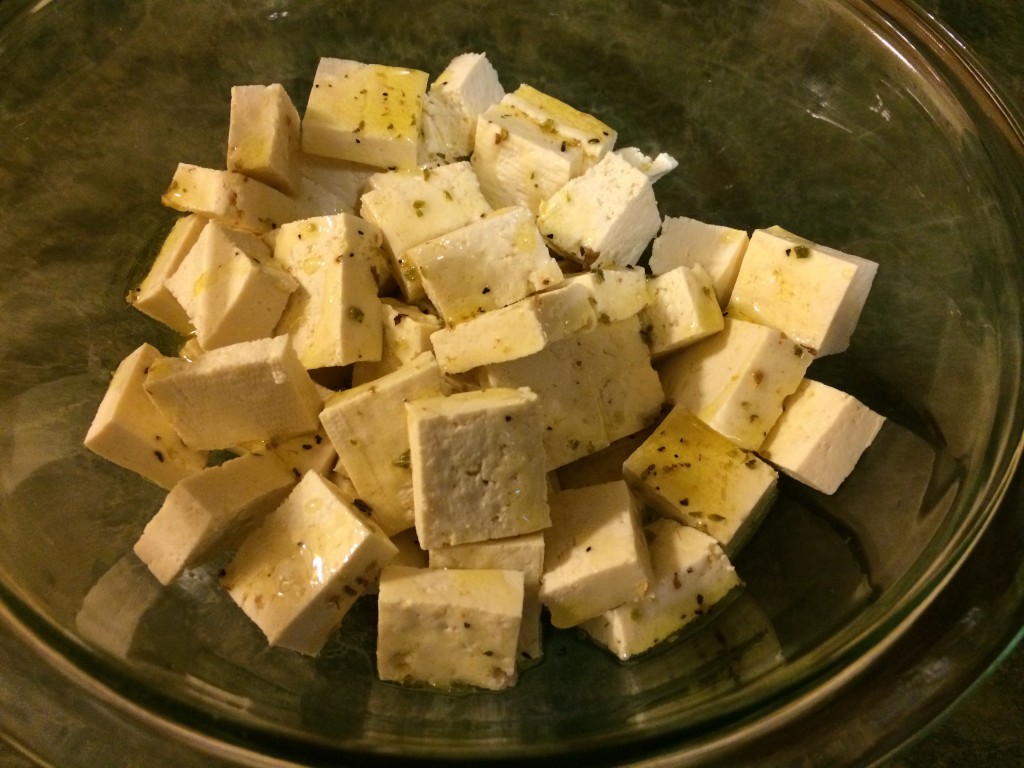 tofu greek salad by the kosher foodies