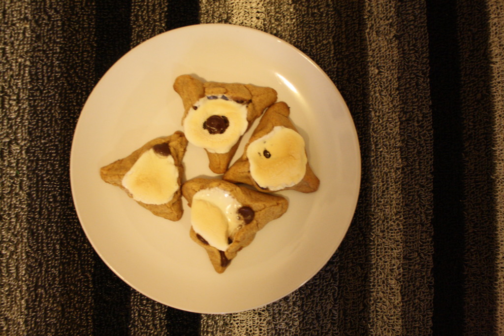 s'mores hamentaschen {the kosher foodies}