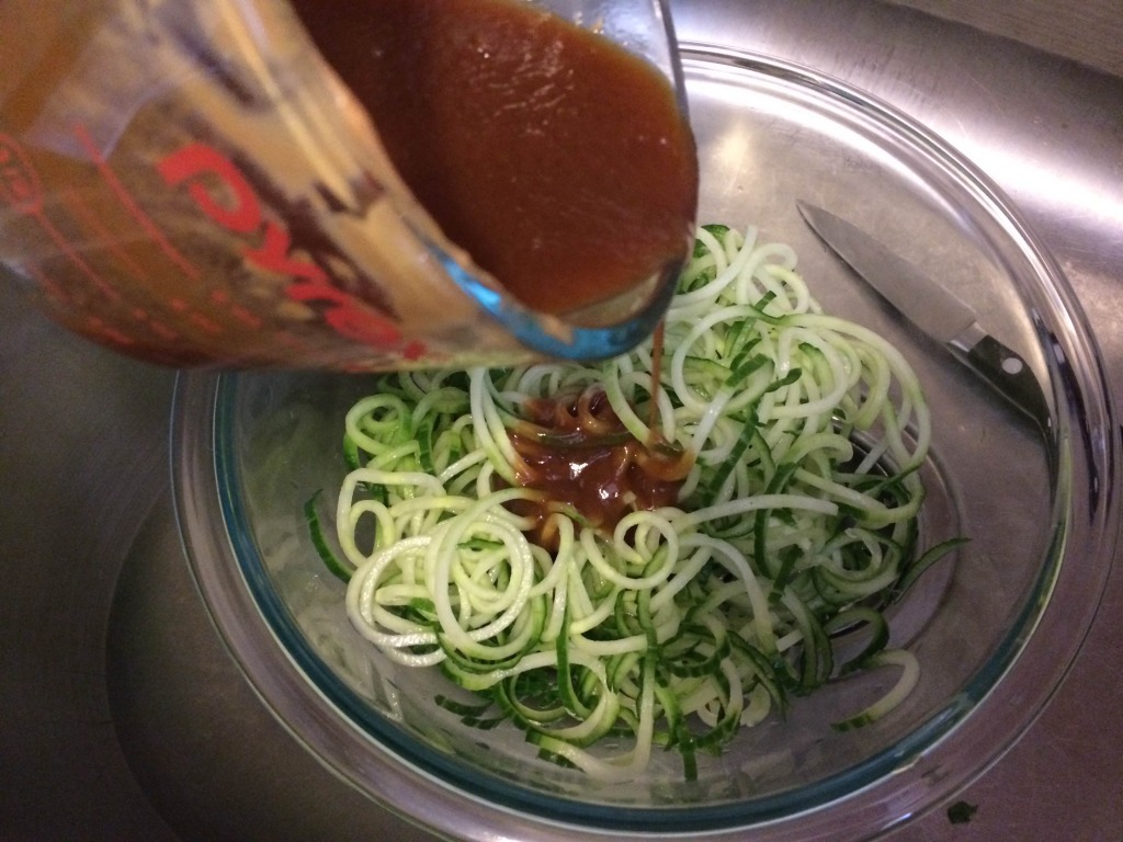 spiralized cukes by the kosher foodies