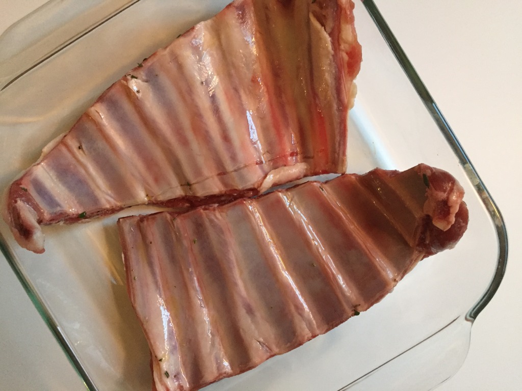 garlic rosemary lamb riblets {the kosher foodies}