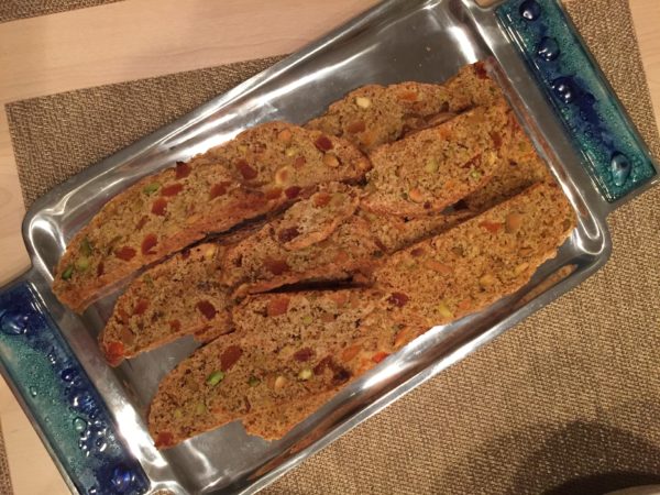 apricot pistachio biscotti